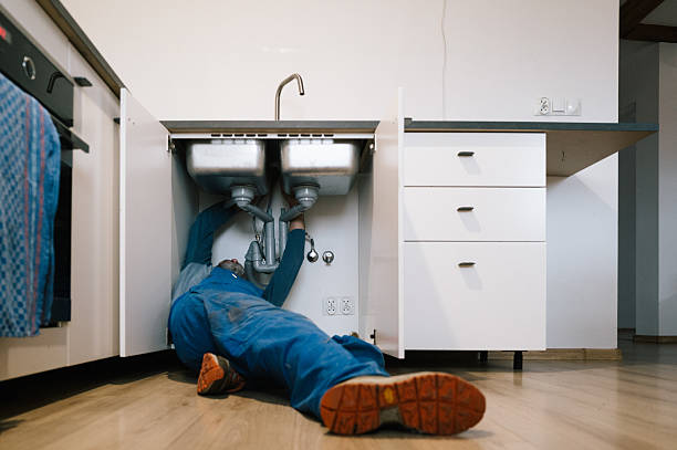 Professional Drain Cleaning technician working in Perry, NY